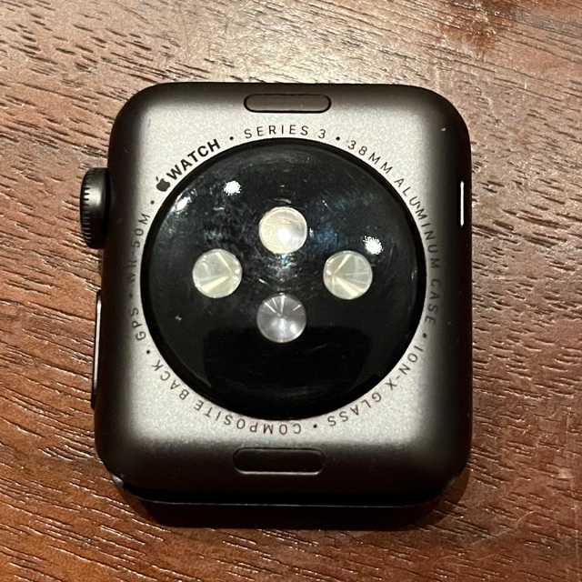 Apple Watch(アップルウォッチ)のApple Watch series3 38mm スペースグレー　スポーツバンド メンズの時計(腕時計(デジタル))の商品写真