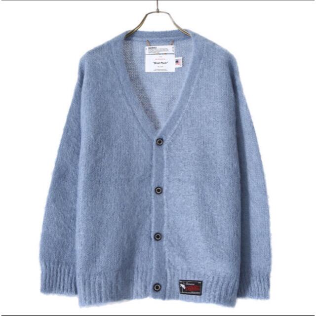 dairiku Molly Mohair Knit Cardigan ブルー