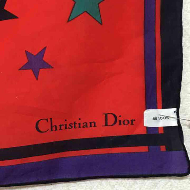 Christian Dior(クリスチャンディオール)の新品！DIOR コットンスカーフ レディースのファッション小物(バンダナ/スカーフ)の商品写真