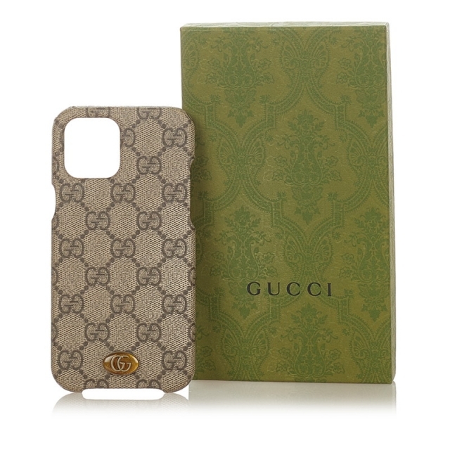 Gucci(グッチ)のグッチ GGスプリーム オフィディア iPhone 12 Pro Max ケース 668408 PVC スウェード メンズ GUCCI 【1-0022345】 レディースのファッション小物(その他)の商品写真