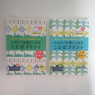 ことばプリント にほんごを使いこなす　深谷式　 小学３・４、５・６年　２冊(語学/参考書)