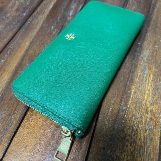 トリーバーチ(Tory Burch)のトリーバーチ 財布TORY BURCH レディース 長財布 無地 GREEN 緑(長財布)