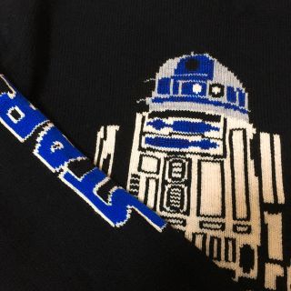 ミュベールワーク(MUVEIL WORK)の【未着用】ミュベール ✖︎ スターウォーズ R2-D2ニット ネイビー 38 (ニット/セーター)