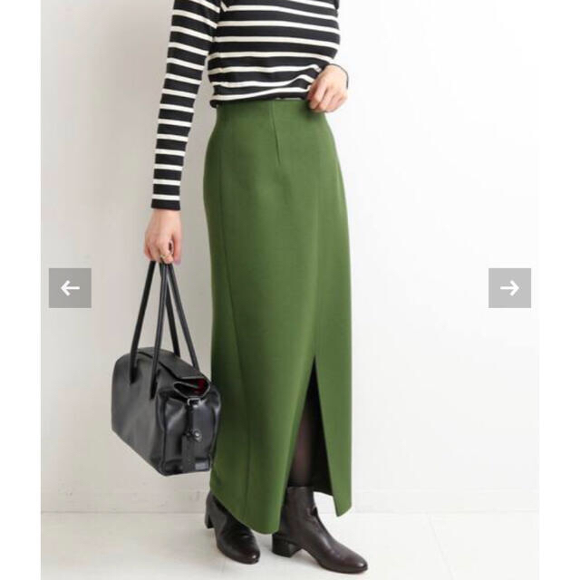 IENA(イエナ)のメルトンロングスリットスカート レディースのスカート(ロングスカート)の商品写真