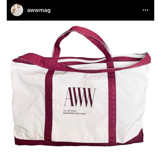 最終値下】aww magazine トートバッグレディース