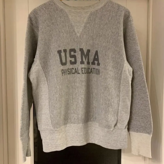 70s 単色タグ】チャンピオン 染み込み USMA 前V スウェット usa製