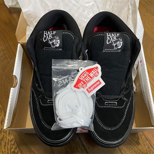 Supreme(シュプリーム)のSupreme×Vans Half Cab Black  24.5cm メンズの靴/シューズ(スニーカー)の商品写真