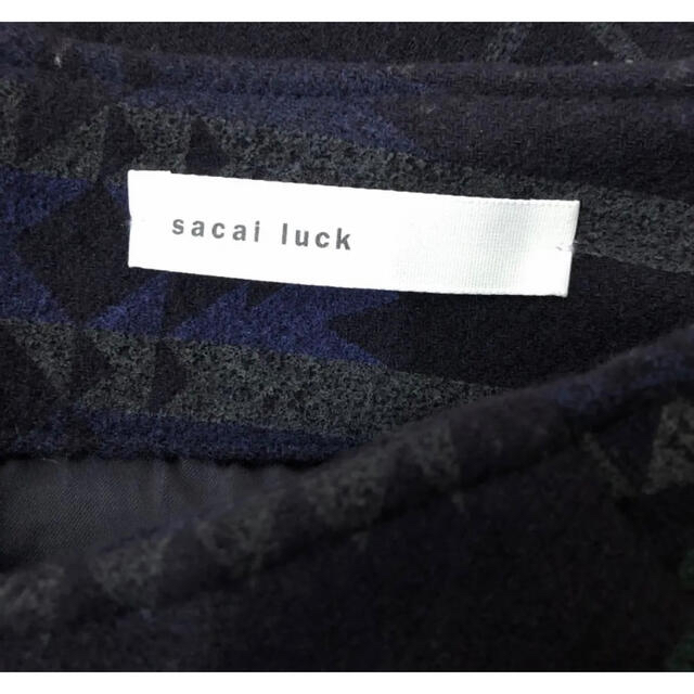 sacai luck(サカイラック)のsacai luck ネイティブ柄　ウールのショートパンツ レディースのパンツ(ショートパンツ)の商品写真