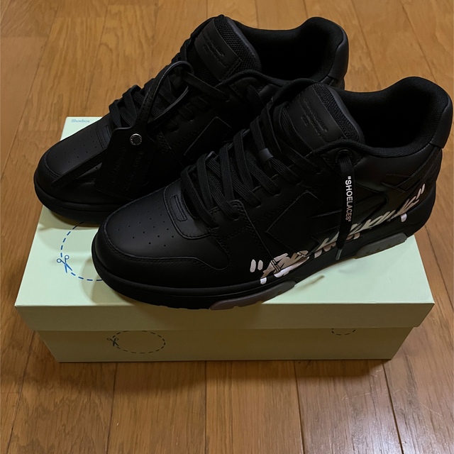 OFF-WHITE - サイズ 44 OUT OF OFFICE FOR WALKING BLACK