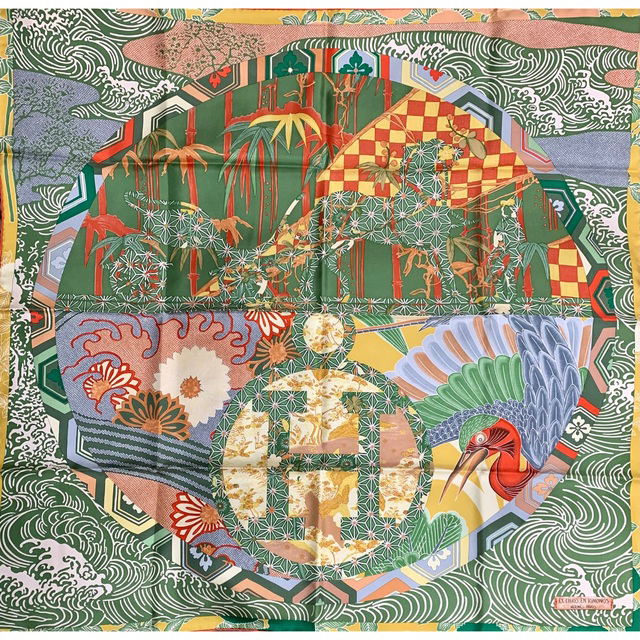 未使用 ☆エルメススカーフ ☆カレ90 ☆HERMES ☆カード付き-