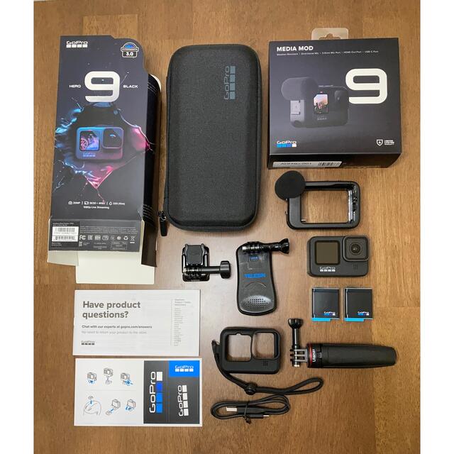 GoPro - 【美品】GoPro HERO9 BLACK & メディアモジュラー おまけ有り