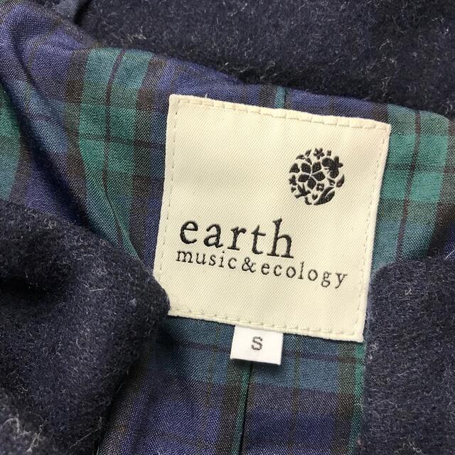earth music & ecology(アースミュージックアンドエコロジー)のearth m&e ダッフルコート ネイビー レディースのジャケット/アウター(ダッフルコート)の商品写真