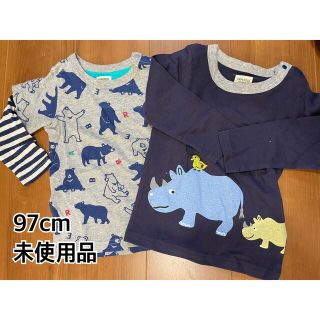 マザウェイズ(motherways)の未使用品 97cm 95cm ロンT 長袖カットソー 2枚組 セット(Tシャツ/カットソー)