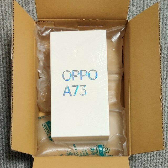 新品未使用 OPPO A73 ネービーブルー eSIM対応 オマケ付き
