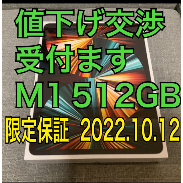 超美品！iPad Pro (第5世代) 12.9インチ Wi-Fi 512GB