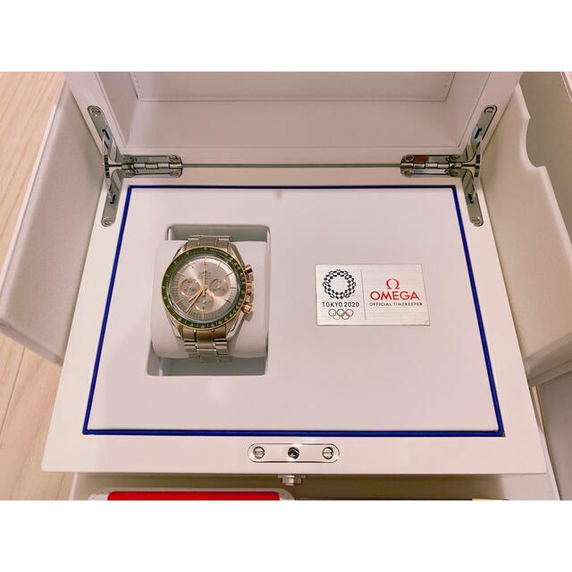 OMEGA(オメガ)のうっちー様専用オメガ　スピードマスター　オリンピックモデル　グリーン　OMEGA メンズの時計(腕時計(アナログ))の商品写真