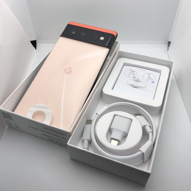 SIMフリー Google Pixel6 128GB コーラル 付属品未使用 | www