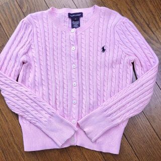 ポロラルフローレン(POLO RALPH LAUREN)のキッズ ケーブル編み ラルフローレン カーディガン(カーディガン)