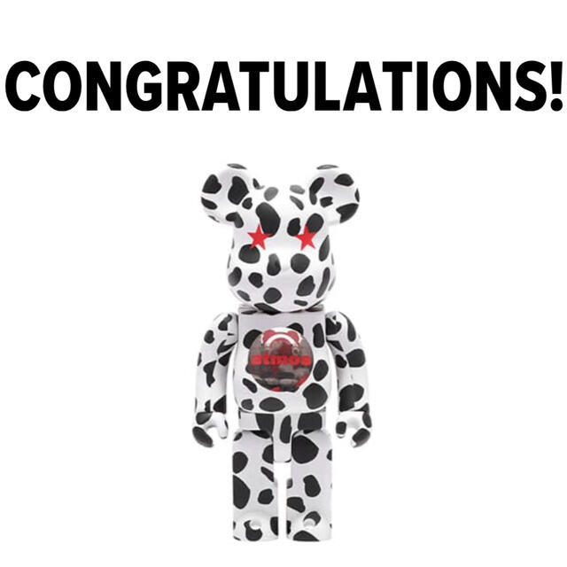 BE@RBRICK atmos Dalmatian 100％ & 400％