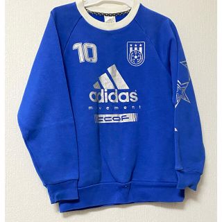 アディダス(adidas)の（589）adidas トレーナー 140cm ブルー(Tシャツ/カットソー)