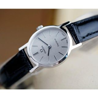 オメガ(OMEGA)の美品 オメガ ジュネーブ オーバル シルバー 手巻き レディース Omega(腕時計)