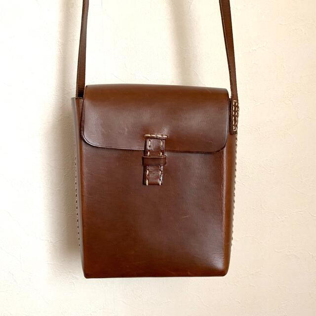 genten - genten ゲンテン ショルダーバッグ レザーポシェットの通販