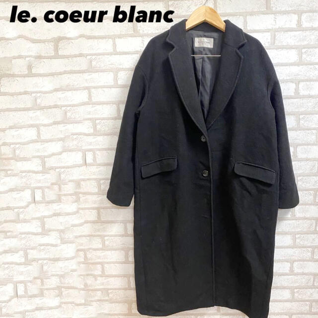 le.coeur blanc レディース チェスターコート ブラック M