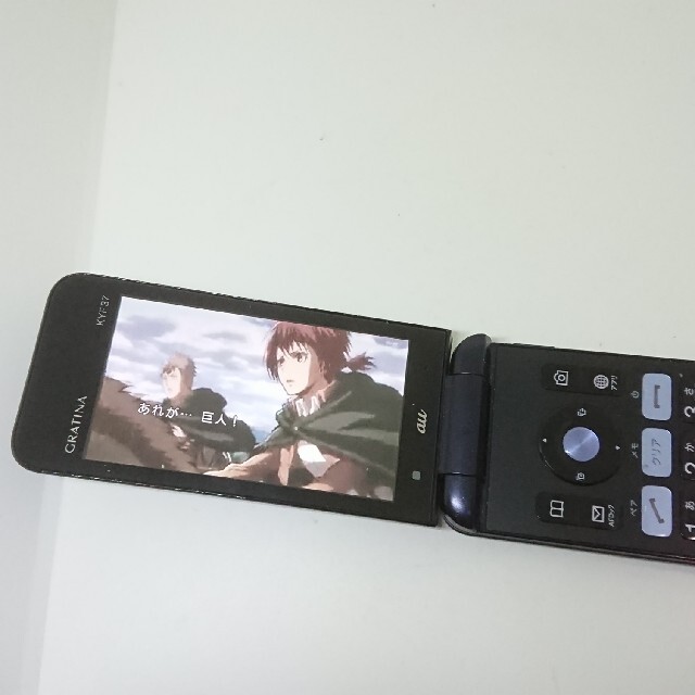 京セラ(キョウセラ)のsimフリー　KYF37 GRATINA 4Gガラホ 京セラ ドコモ、ソフトバン スマホ/家電/カメラのスマートフォン/携帯電話(携帯電話本体)の商品写真