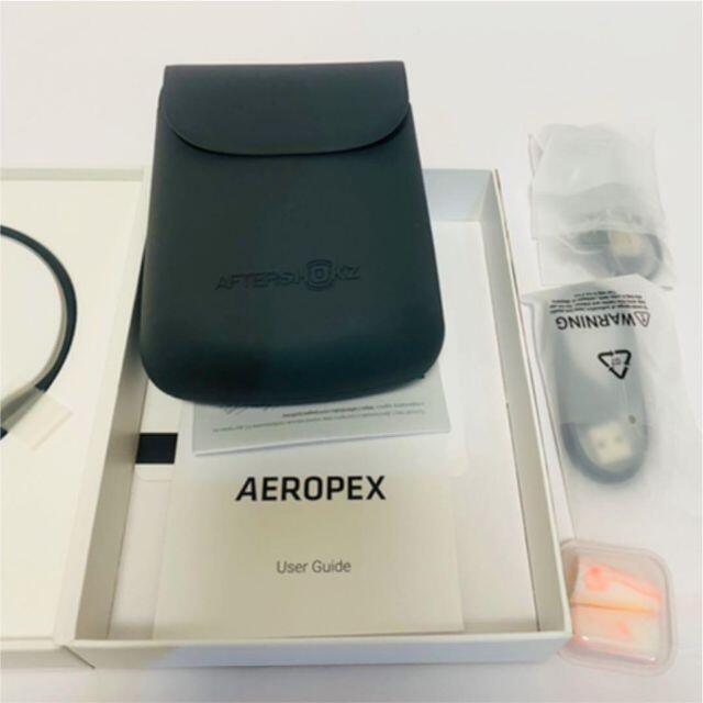 AfterShokz AEROPEX ブラック 骨伝導 　ワイヤレスイヤホン スマホ/家電/カメラのオーディオ機器(ヘッドフォン/イヤフォン)の商品写真