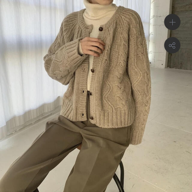 Kastane(カスタネ)のVINTAGE KNIT CARDIGAN  neam レディースのトップス(カーディガン)の商品写真