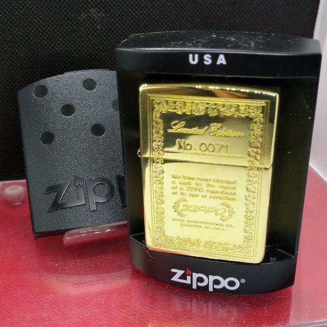 ZIPPO(ジッポー)の№865 ZIPPO 限定№0071 真鍮無垢 ジッポー 【I X】 メンズのファッション小物(タバコグッズ)の商品写真