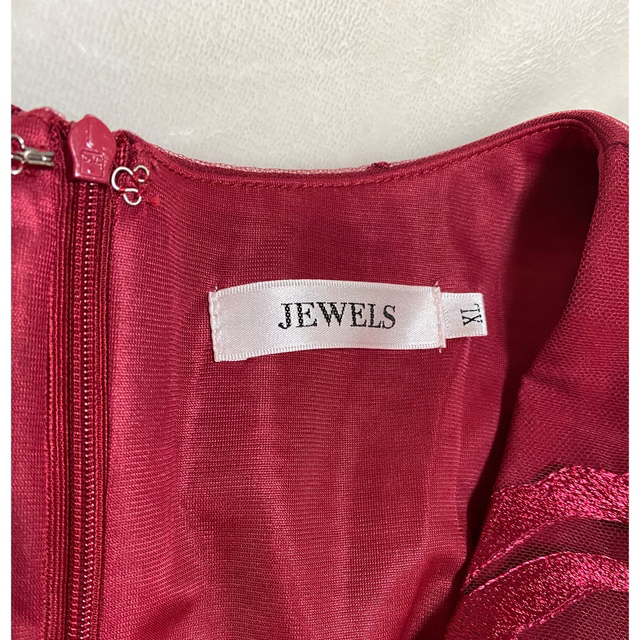 Andy(アンディ)の最終お値下げ☆Jewel ミニドレス XLサイズ🌹ワインレッド レディースのフォーマル/ドレス(ナイトドレス)の商品写真