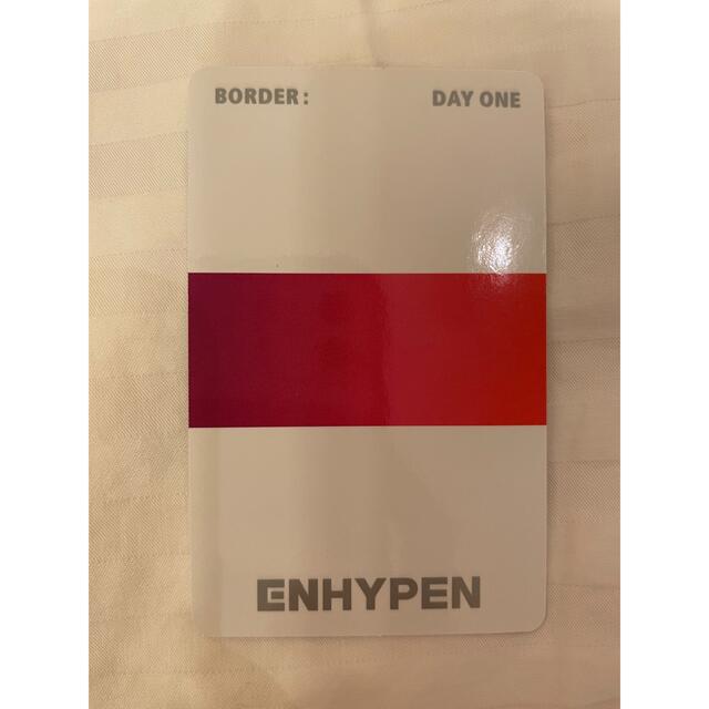 ENHYPEN ニキ　公式トレカ　BORDER:DAY ONE  エンタメ/ホビーのCD(K-POP/アジア)の商品写真