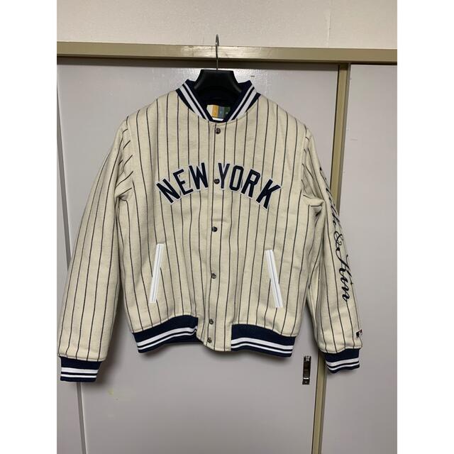おすすめ Supreme スタジャン bomber ヤンキース wool KITH
