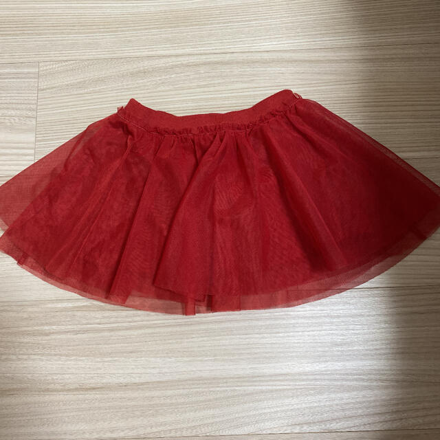 UNIQLO(ユニクロ)のチュールスカート スカッツ　子供　キッズ　ベビースカート　2点セット　80cm キッズ/ベビー/マタニティのベビー服(~85cm)(スカート)の商品写真