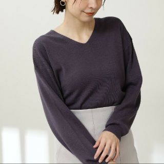 エヌナチュラルビューティーベーシック(N.Natural beauty basic)の美品 N.ナチュラルビューティーベーシックウールベーシック総針ニット(ニット/セーター)