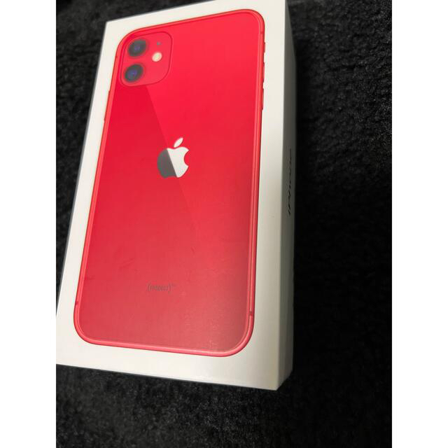 iPhone11 128GB RED SIMフリースマホ/家電/カメラ