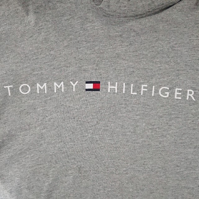 TOMMY HILFIGER(トミーヒルフィガー)のトミーヒルフィガー フロントプリント ロゴ 薄手 メンズ フーディー メンズのトップス(パーカー)の商品写真