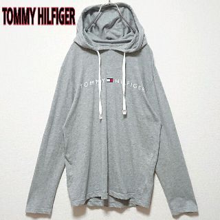 トミーヒルフィガー(TOMMY HILFIGER)のトミーヒルフィガー フロントプリント ロゴ 薄手 メンズ フーディー(パーカー)