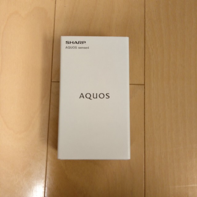 AQUOS(アクオス)の新品未開封 SHARP AQUOS sense4 SH-M15 ブラック スマホ/家電/カメラのスマートフォン/携帯電話(スマートフォン本体)の商品写真