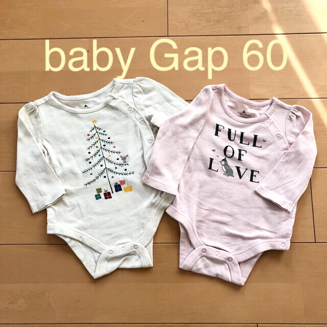 babyGAP(ベビーギャップ)の✴︎Sale中✴︎baby Gap ロンパース2点セット サイズ60 キッズ/ベビー/マタニティのベビー服(~85cm)(ロンパース)の商品写真