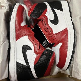 ナイキ(NIKE)のNIKE WMNS AIR JORDAN 1 HIGH OG SATIN RED(スニーカー)