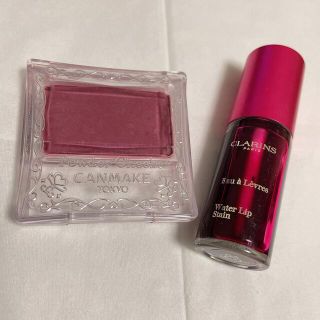 クラランス(CLARINS)のクラランス　ウォーターリップステイン04  キャンメイクPW38 セット(口紅)