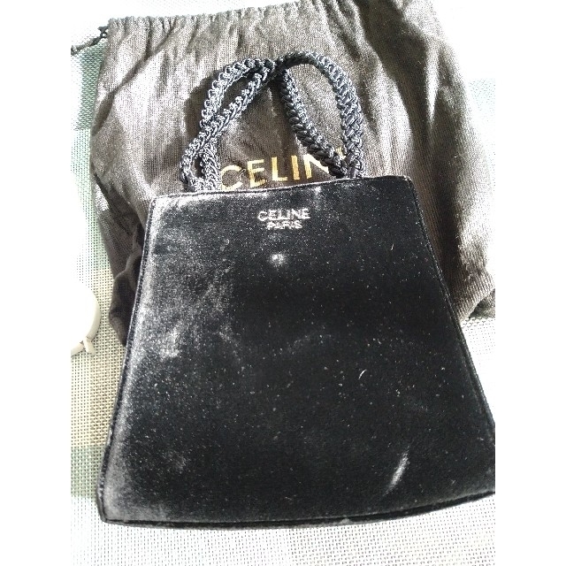 celine(セリーヌ)のCELINEセリーヌ ベルベットパーティバッグ レディースのバッグ(ハンドバッグ)の商品写真