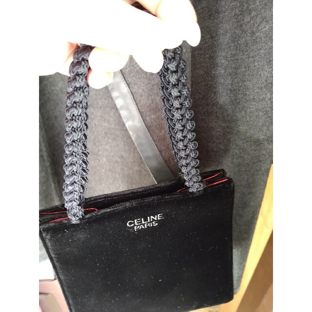 celine(セリーヌ)のCELINEセリーヌ ベルベットパーティバッグ レディースのバッグ(ハンドバッグ)の商品写真