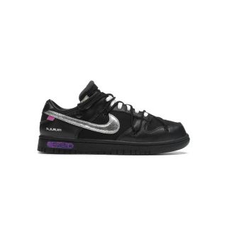 ナイキ(NIKE)のnike off white dunk low 50 black オフホワイト(スニーカー)