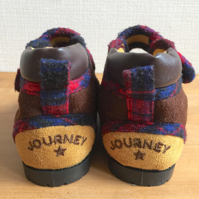 【美品】JOURNEY☆キッズ秋冬シューズ 16cm チェック柄 キッズ/ベビー/マタニティのキッズ靴/シューズ(15cm~)(その他)の商品写真