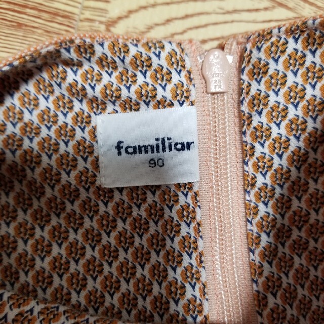 familiar(ファミリア)のma様専用　ファミリア　ワンピース　サイズ90　オレンジ色 キッズ/ベビー/マタニティのキッズ服女の子用(90cm~)(ワンピース)の商品写真