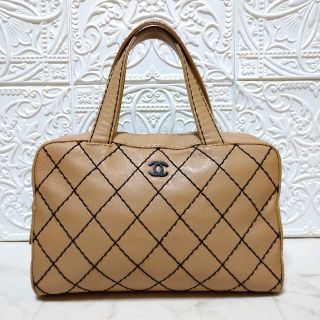 シャネル(CHANEL)のCHANEL　シャネル　ワイルドステッチ　ハンドバッグ　ボストン　マトラッセ(ハンドバッグ)