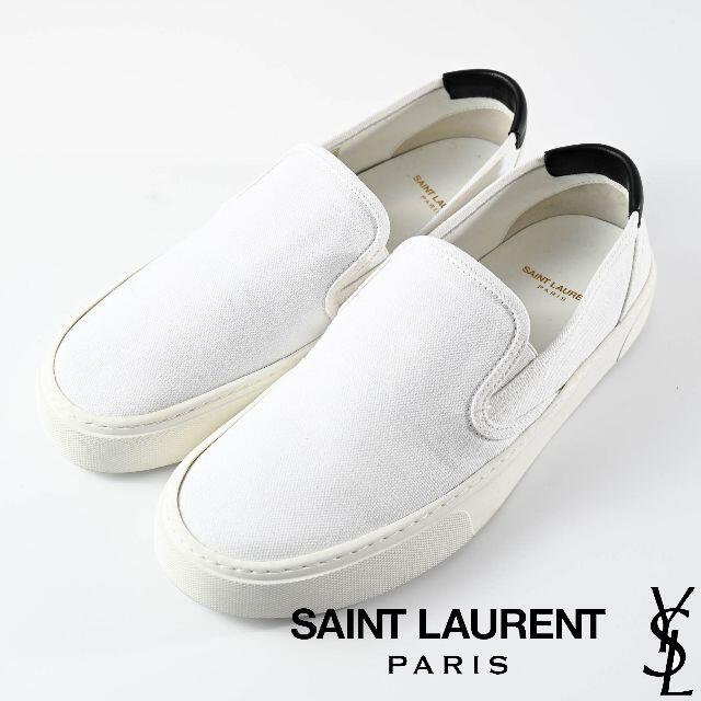 新品 Saint Laurentスリッポン ベニス キャンバス＆レザー 【福袋